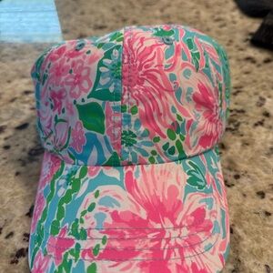 Lilly Pulitzer Floral Baseball Cap – Pink & Blue Adjustable Hat